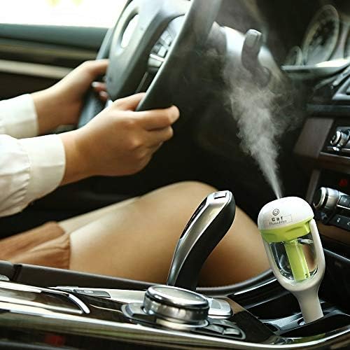Mini Air Purifier for Car, Freshener Car Air Humidifier Steam Air Purifier Aroma Diffuser Essential Oil Aromatherapy Diffuser Auto Mist Maker Sprayer for Scent Car, Truck (Purple)