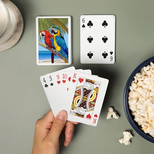 Baraja Lantern Press Parrots, 52 cartas póker para adultos miniatura 2