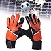 RNXRZANK Goalkeeper Gloves for Football, Goalie Gloves for Soccer Matches, Orange Size 7
