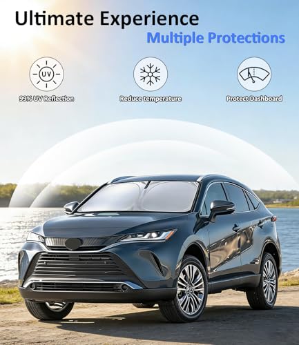 Image of Windshield Sun Shade for Toyota Venza 2020-2024 Accessories