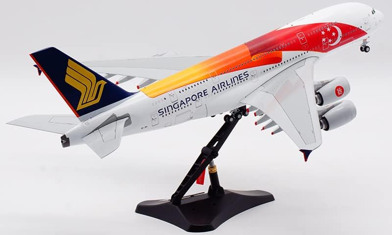 Miniatura 7 de JC Wings Singapore Airlines para Airbus A380 9V-SKI 50TH 1200 DIECAST modelo preconstruido