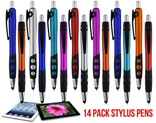 Stylus pen for touch screen devices with Ball Point Pen,for Universal Touch Screen