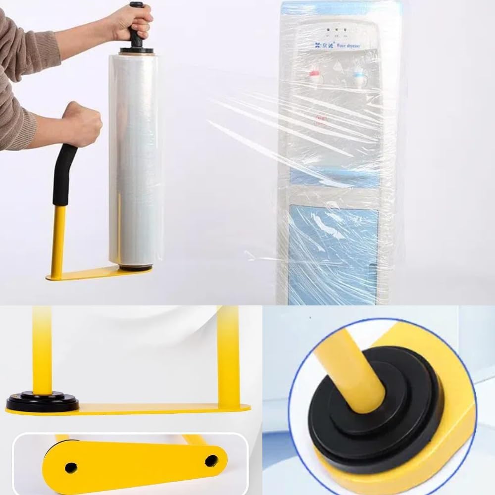 Stretch Film Dispensers Pallet Stretch Film Packing Machine with Film Cutter Shrink Wrap Dispenser Holder, Suit for 18″ & 20″ Stretch Film Stretch Film Dispensers Pallet Stretch Film Packing Machine with Film Cutter Shrink Wrap Dispenser Holder, Suit for 18″ & 20″ Stretch Film