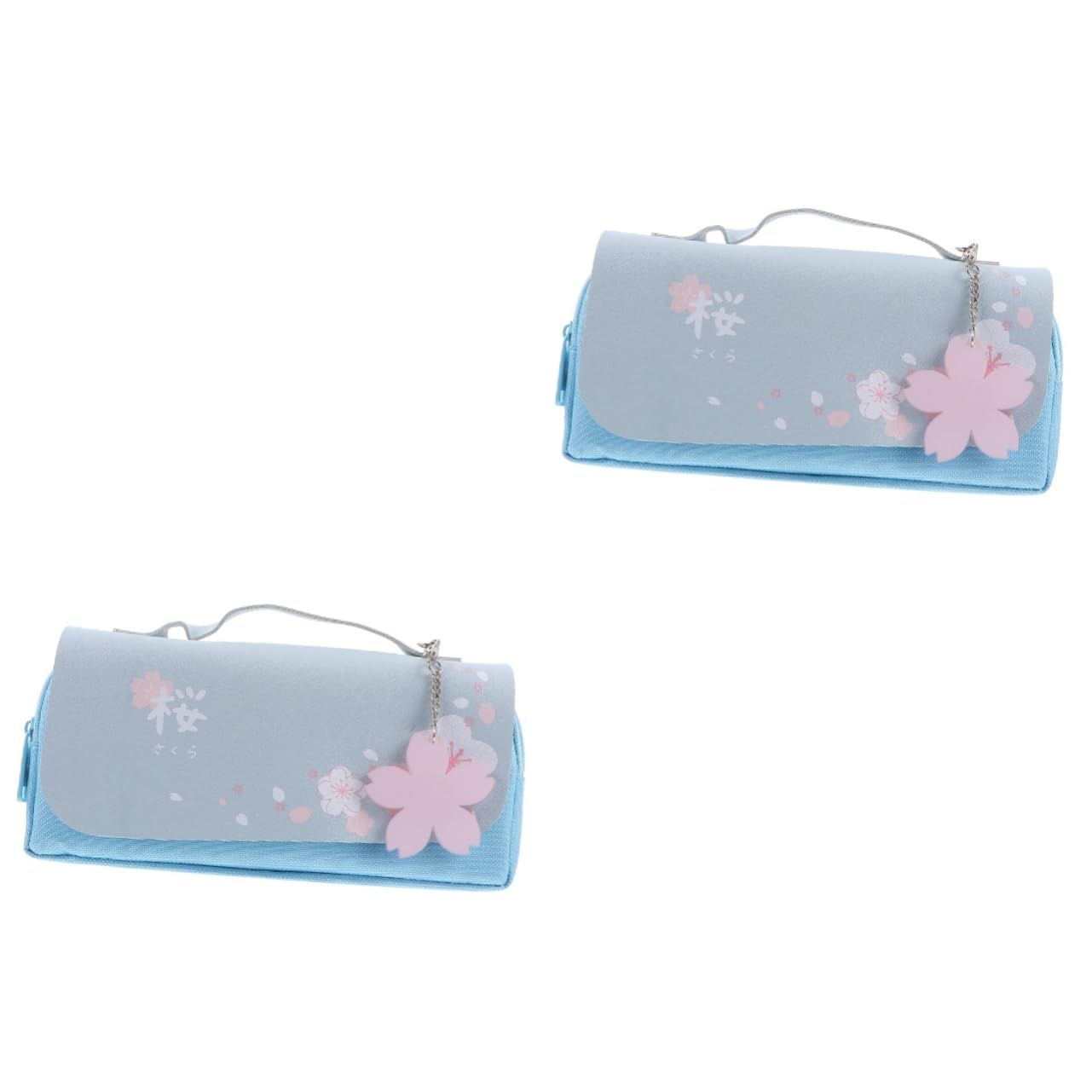 Tofficu Estuche para Lápices De 2 Piezas para Estudiantes Bolsa De Papelería De Gran Capacidad Bolsa para Lápices con Doble Cremallera Cubierta Adhesiva Portátil para Mayor Seguridad.