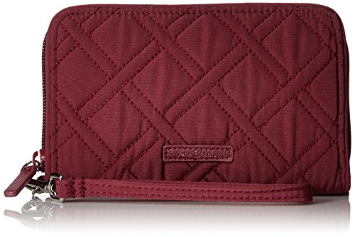 Vera Bradley Microfiber Grab & Go Wristlet with RFID Protection, Hawthorn Rose