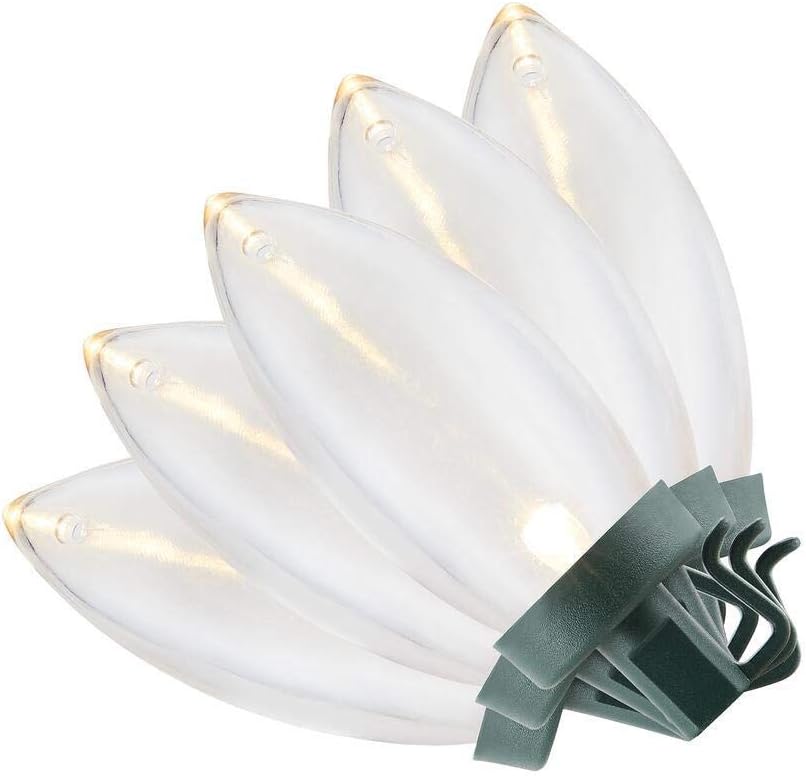 Home Accents Holiday 100-Light LED Smooth C9 Warm White Spool Super Bright