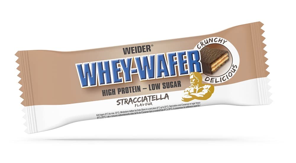 Weider Whey-Wafer, Stracciatella - 12 bars