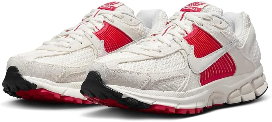 Nike Zoom Vomero 5 Women's Shoes (HF5072-133, Sail/Siren Red/Black/Multi-Color) Size 7