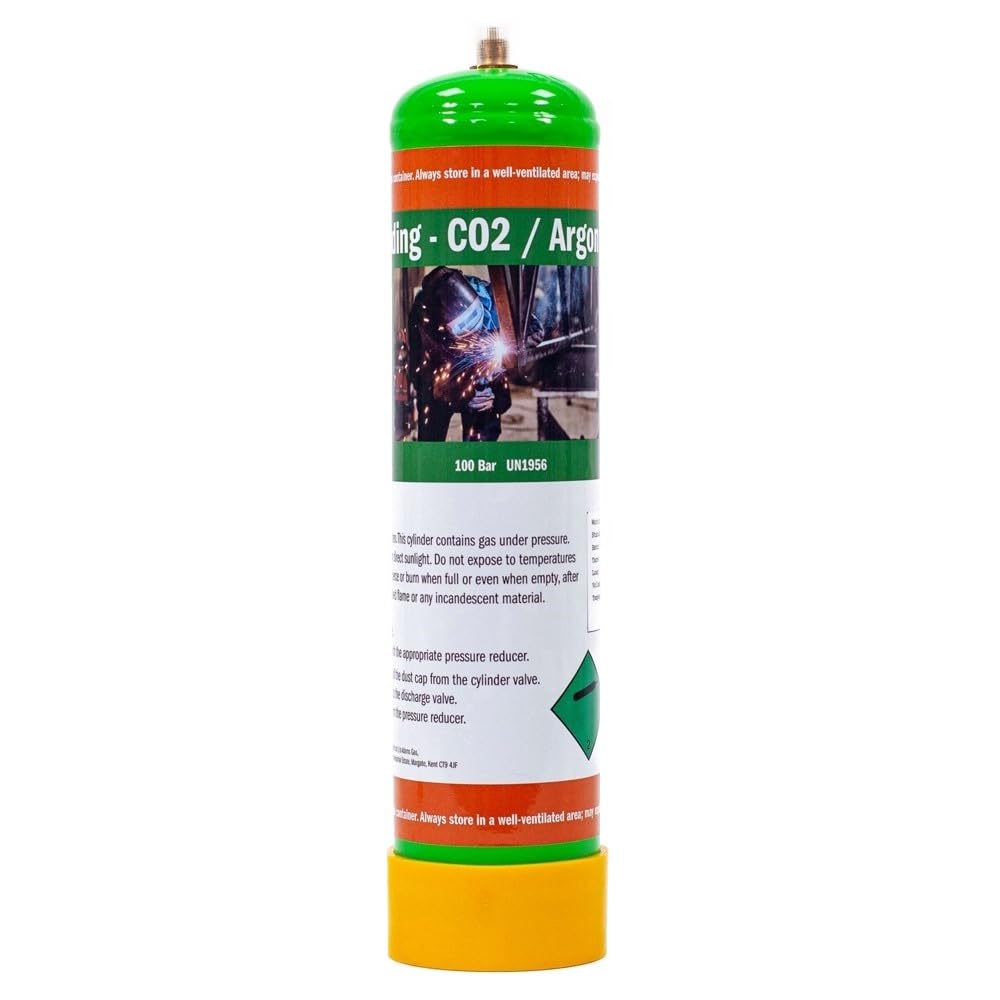 Argon 100 Argon/CO2 86/14 Disposable Gas Bottle Cylinder MIG TIG Welding (Argon 86% / CO2 14%)