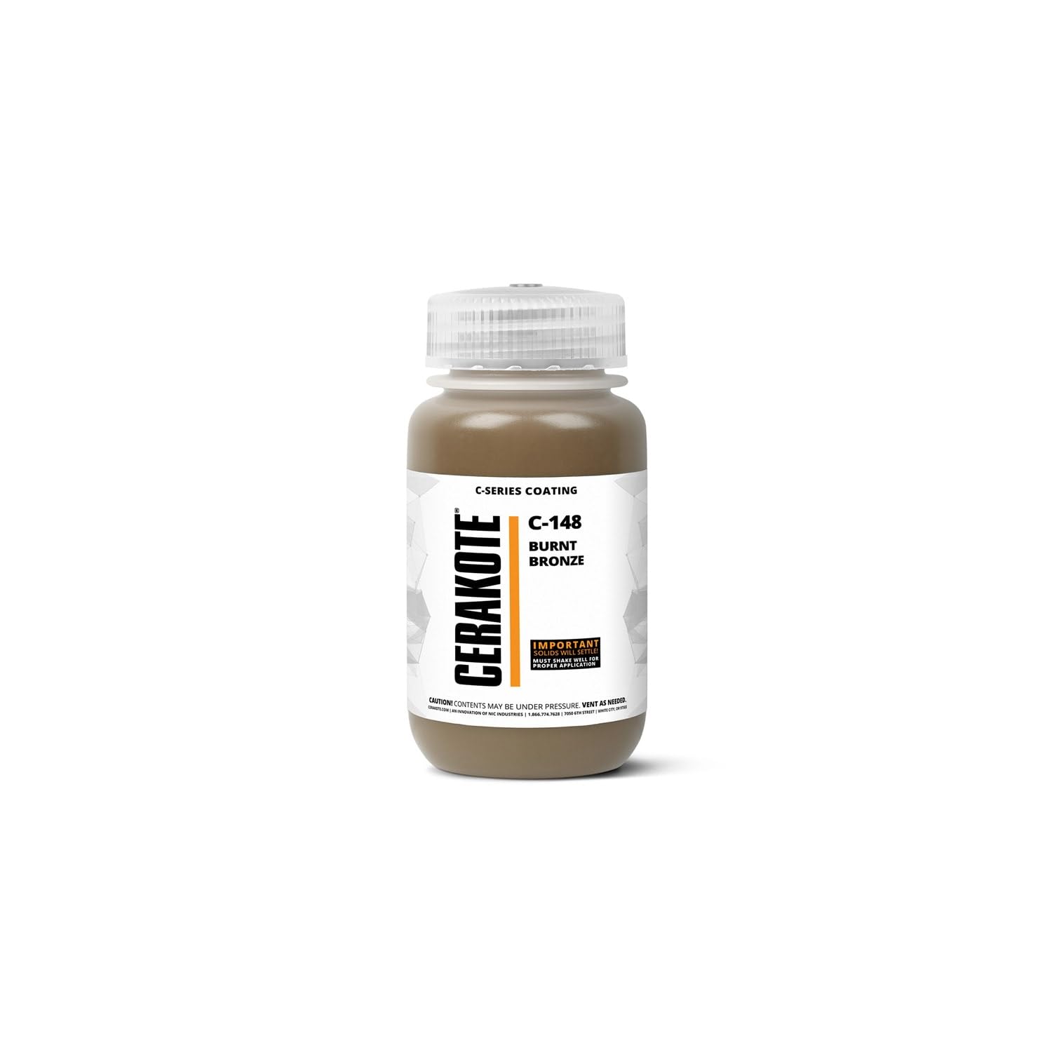 CERAKOTE( AIR CURE C-SERIES BURNT BRONZE [ 4oz ] C-148T Performance Ceramic Technology + Color on All- Metals, Polymers + More