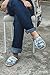 Boro Sashiko Embroidery Handmade Fabric Espadrilles Slip On shoes - Blue (EU Size 34-46) (45)