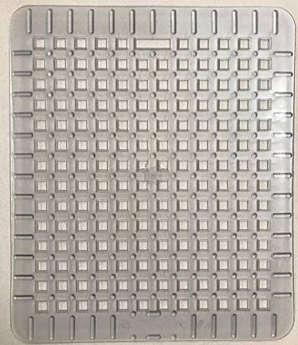 Spülbeckenmatte 31,5 x 27 cm transparent eckig