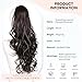 ZQIAN BEAUTY Ponytail Extension for Women, 26 Inch Long Layered Pony Tails Hair Extensions, Drawstring Ponytail for Black Women, Wavy Synthetic Hair Extensions Ponytail for Daily Use (Color: Brown)