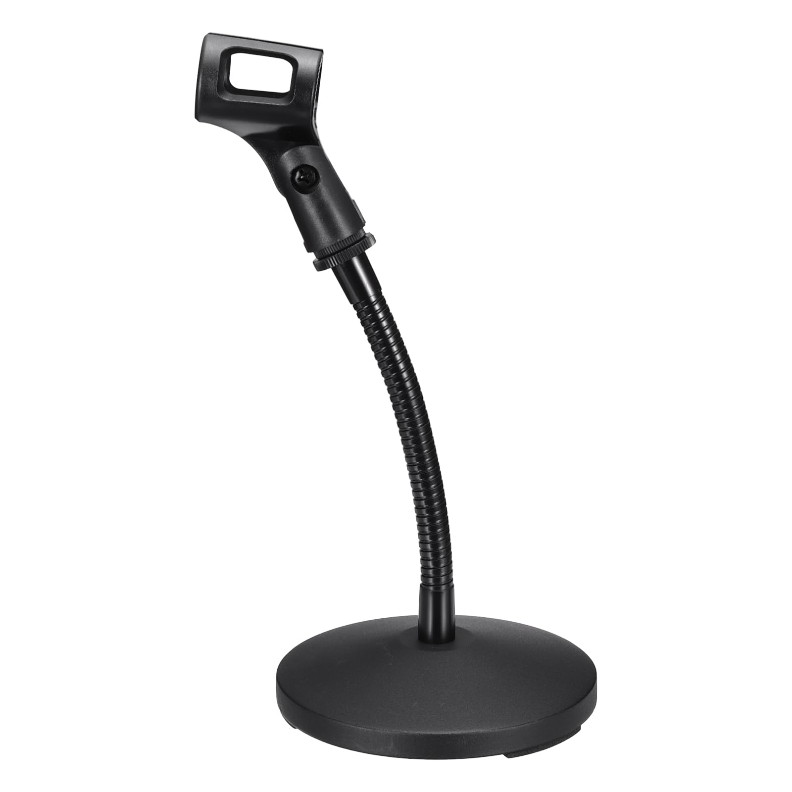 QUARKZMAN Supporto Microfono A Colomba Da Tavolo 130x270x185mm Regolabile | Adattatore Clip Per Microfono Senza Fili, Flessibile, Con Base Ponderata, Per Microfoni A Mano, Per Microfono
