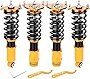 maXpeedingrods Coilover Adjustable for Subaru Legacy 1999-2004 BE Sedan, 24 Level Adjustable Damper Spring Shock Absorber, Suspension Kit Strut, Amortiguador Lowering Kit with Twin-tube Structure