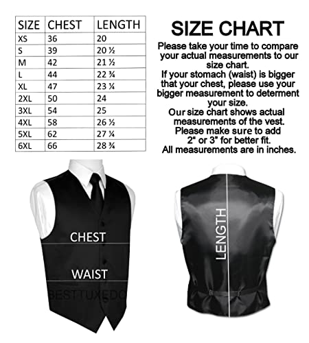 BEST TUXEDO Men's Formal, Prom, Wedding, Homecoming, Tuxedo Vest, Tie & Hankie Set in Paisley2