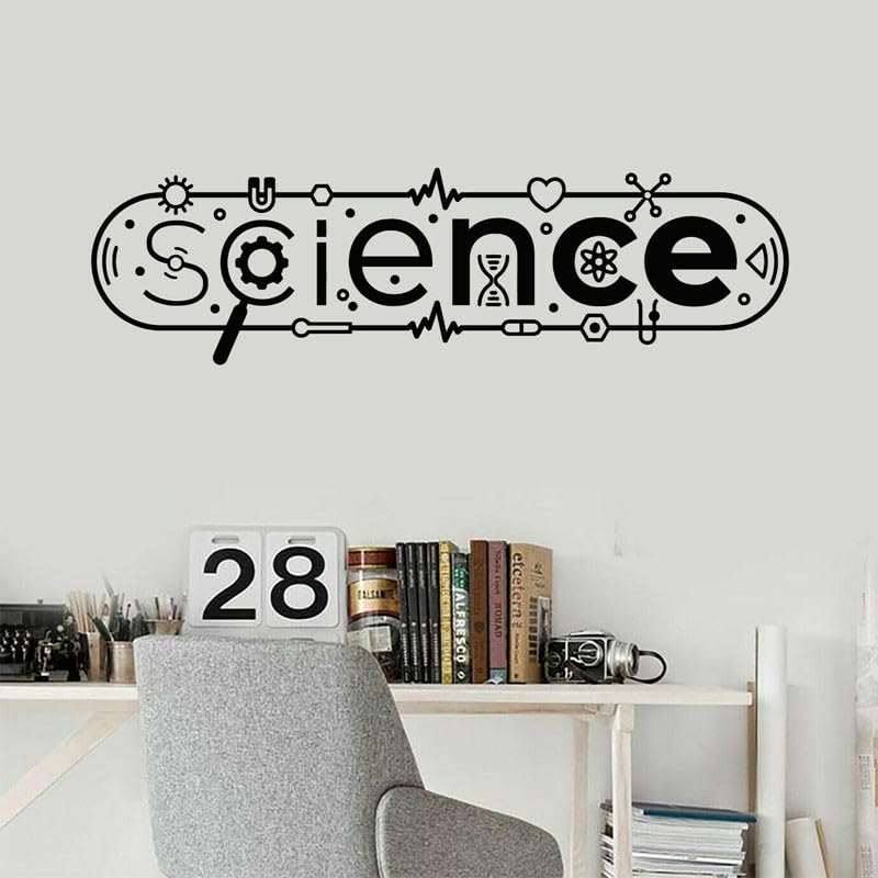 GADGETS WRAP Vinyl Modern Interior Decor Science Lab Words Symbols Genius Viny