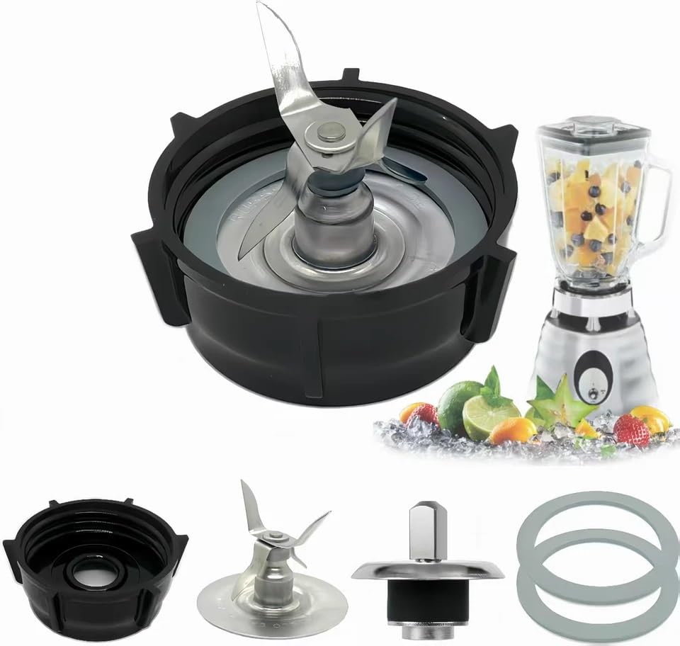 XUBOR Trituradora de Hielo, para Kit Cuchillas para Oster para Tapa Base Conjunto de Cortador de Mezcla
