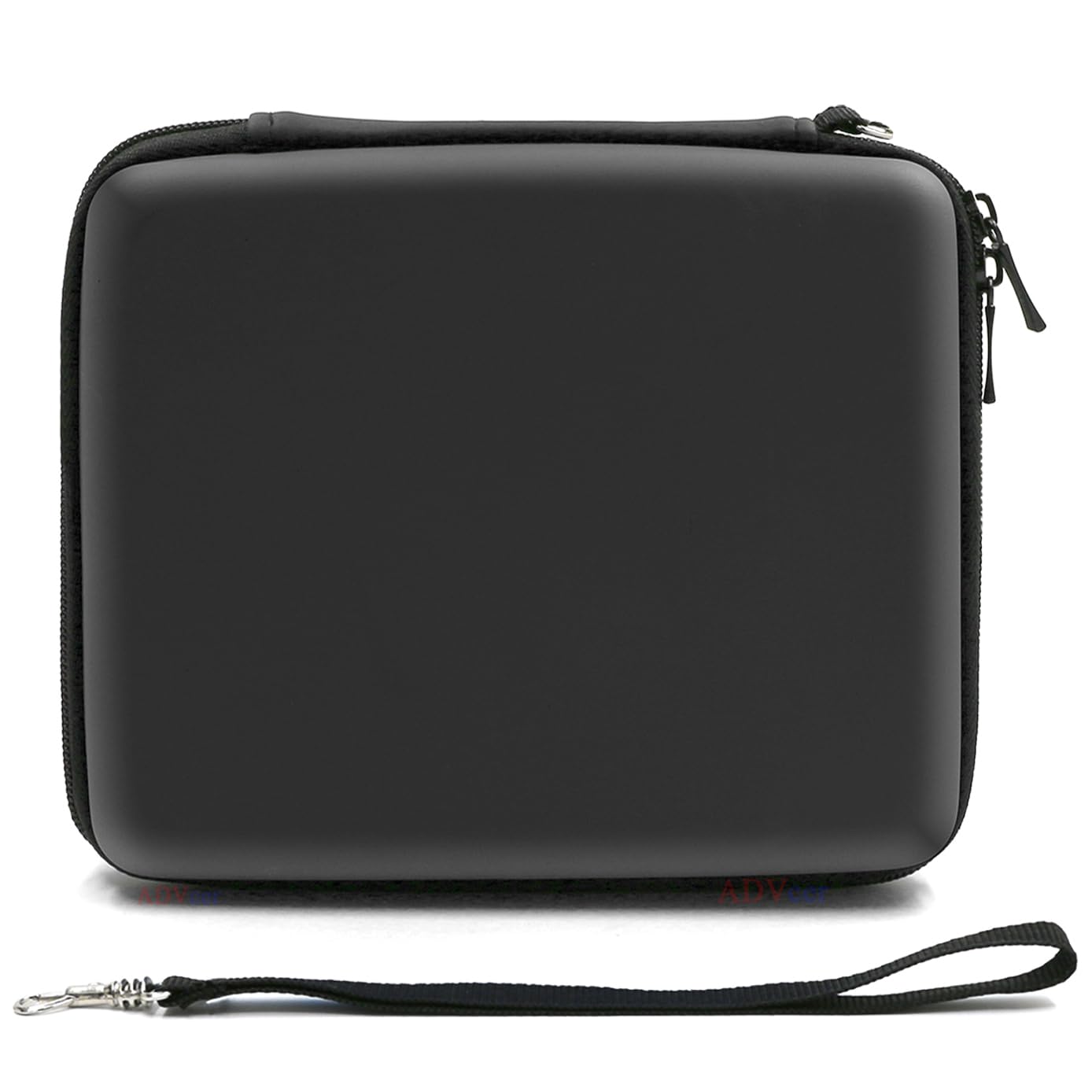 2DS Case, EVA Waterproof Hard Shield Protective Carrying Case with Hand Wrist Strap and Double Zipper Compatible with Nintendo 2DS (Black) 7
