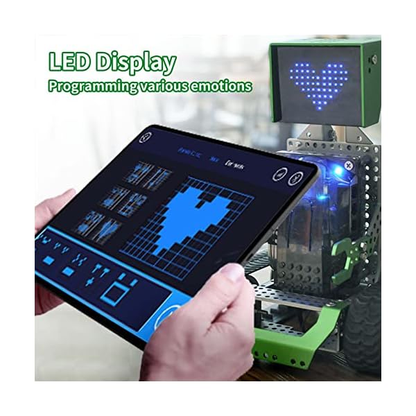 Robobloq Qoopers 6 in 1 Programming Robot Building Kit with Remote Control, LED Martrix, Ultrasonic Sensor etc. for Scratch Arduino Python Learning, Coding Toy for Kids - Image 7