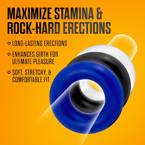 Blush-Stay-Hard-Donut-Cock-Rings-Soft-Super-Stretchy-Penis-Ring-Increase-Stamina-Longer-Harder-Bigger-Erections-Add-Girth-Performance-Pleasure-Enhancing-for-ED-Sex-Toy-for-Men-Couples