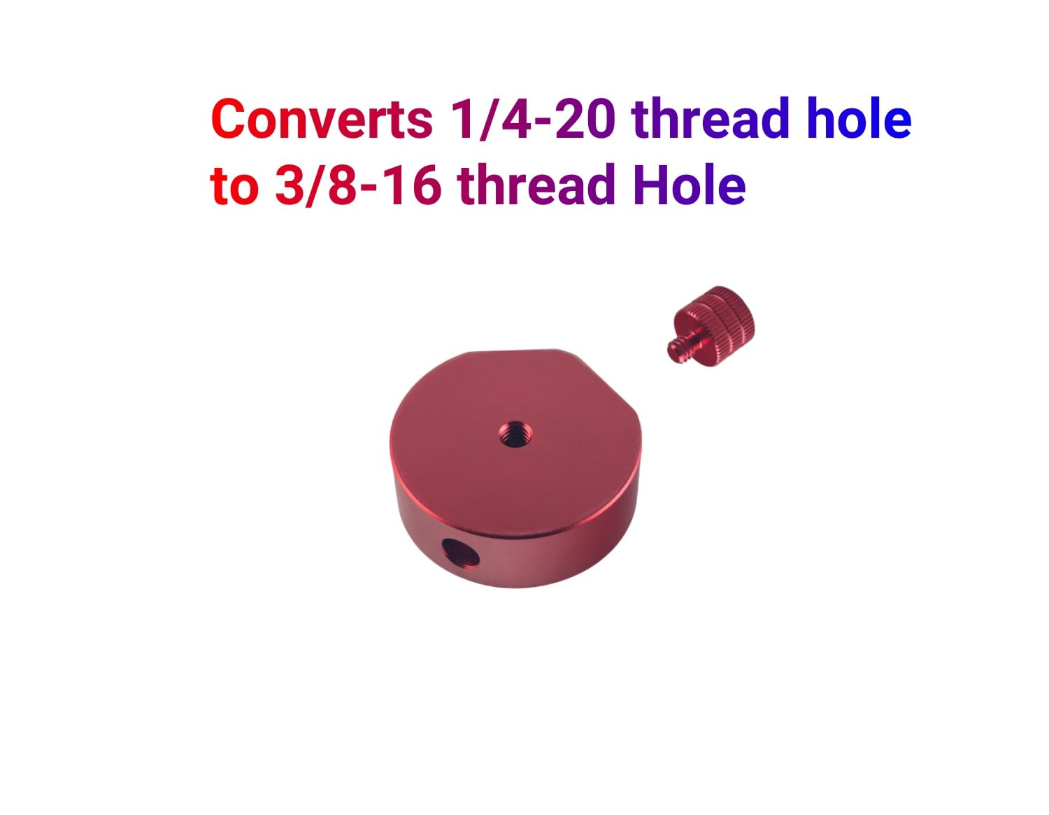 DEWHEL Mini adaptador de montaje de trípode de aluminio compatible con Starlink Mini adaptador de trípode de 1/4 pulgadas ~ 20 y 3/8 pulgadas ~ 16 roscado, permite trípode, abrazadera de fijación u