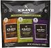Krave Jerky Variety - 12 Pack Sweet Chipotle & Chili Lime Beef, Black Cherry Barbecue Pork 12oz