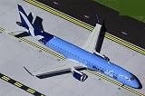 ACE HOBBY for GeminiJets Breeze Airways for Embraer ERJ-195AR N190BZ 1:200 Aircraft Pre-Built Model