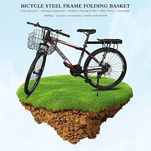 SOOTOP Cestino Pieghevole per Biciclette, Supporto...