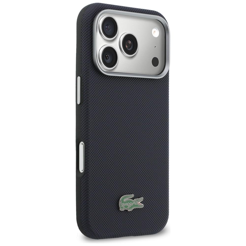 CG MOBILE Lacoste Petit Piqué etui do iPhone 17 Pro Max kompatybilne z MagSafe (granatowe)