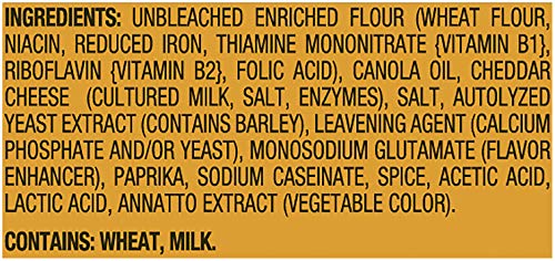 Cheese Nips Cheddar Baked Snack Crackers, 7 Ounce (Pack of 6)