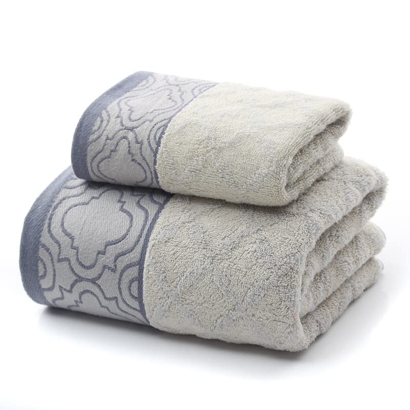 Cotton Super Soft Adult Bath Towel Good Water Absorbent Jacquard Towel for Home Hotel Face Towels Color A