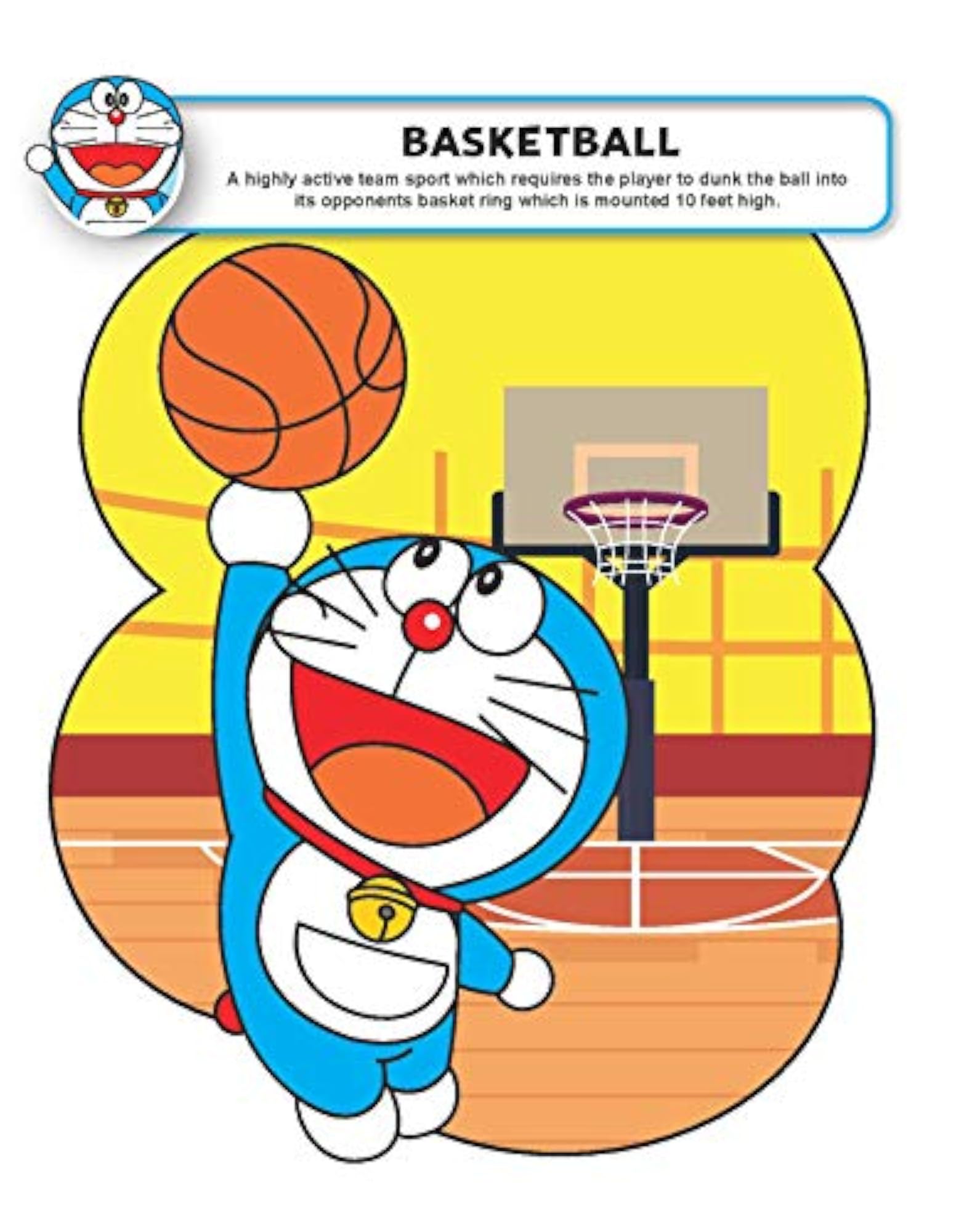 Doraemon Colouring Book with Sports