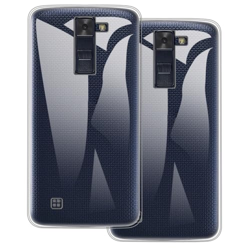 UOGNADGD 2-Pack TPU Case Compatible with LG Escape 3 Phone Cover - Shockproof Flexible Protective Accessories with Precise Cutouts (Clear)