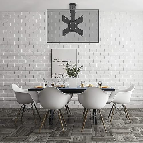 Support TV motorisé gain de place avec élévateur de plafond réglable编