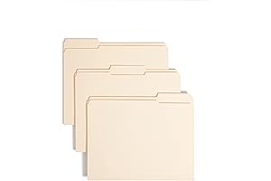 Smead File Folder, Reinforced 1/3-Cut Tab, Letter Size, Manila