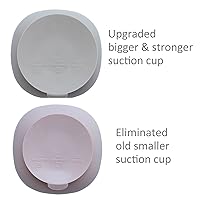 Vista 4 de Ginbear Cuencos de succión para bebé, cuchara y tenedor de destete LED para bebés, platos y utensilios para bebés pequeños, juego de alimentación