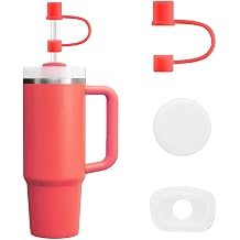 MOLOSLEEVE 1 Pack Straw Toppers for Stanley 30oz|40oz, Red | Leak-proof Plugs, Dust-Proof, Silicone Material, 21 Colors