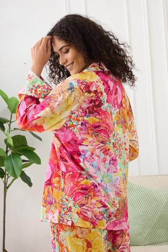 Image of YiNi LuLu Womens Pajamas Set 2 Piece Long Sleeve Sleepwear Button Down Pjs Lounge Set Nightwear with Pockets