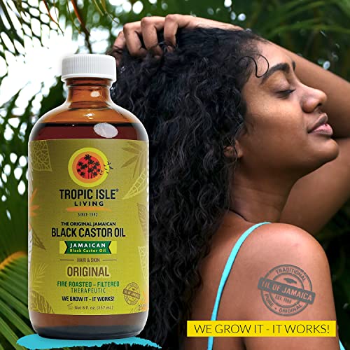 Tropic Isle Living Jamaican Black Castor Oil 8Oz "Pack Of 2" #TOP4