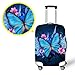 Produktbild Elastisch Reise Kofferschutz-Bezug,Anti-Kratzer Staubdicht Wasserfeste Print Trolley Case Schutzhülle,Waschbar Können Wiederverwendbar Luggage Cover Odot Schutzhülle (Schmetterling,L)