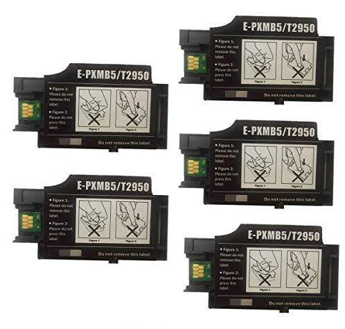 HLPRINTRemanufactured T2950 Ink Maintenance Box for Workforce WF-100 WF-100W Inkjet Printer. 5-Pack