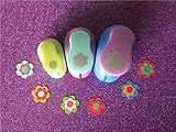 3PCS Circle and Petal Shaped Craft Punch Set School Scrapbook Gifts DIY Paper Cutter EVA Foam Flowers Hole Punches