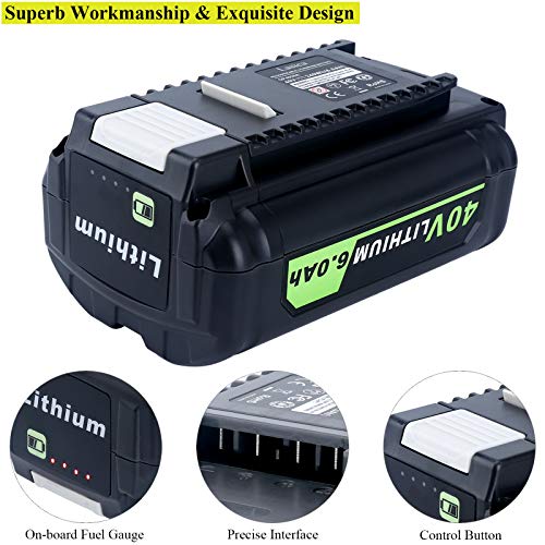 image for Lasica Replacement for Ryobi 40V 6.0Ah Battery Compatible with Ryobi 4