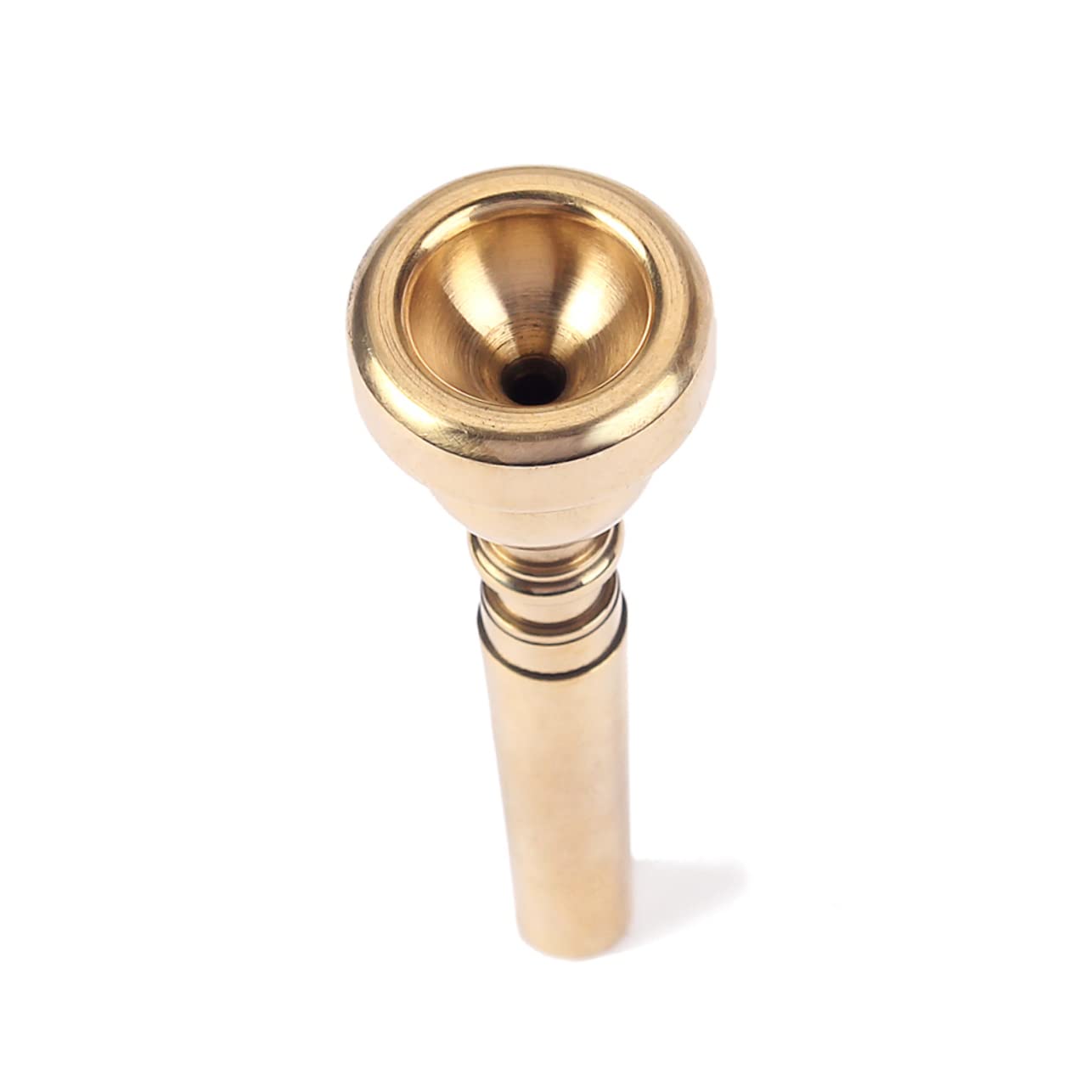 Totority Trumpet Mouthpiece Compatible 7c Plated Metal Professional Trumpet Mouthpiece Big Mouth Easy Blow