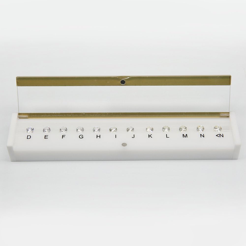Refer to GIA Standard D-N 12 Color Stone CZ Master Grading Set Without Laser