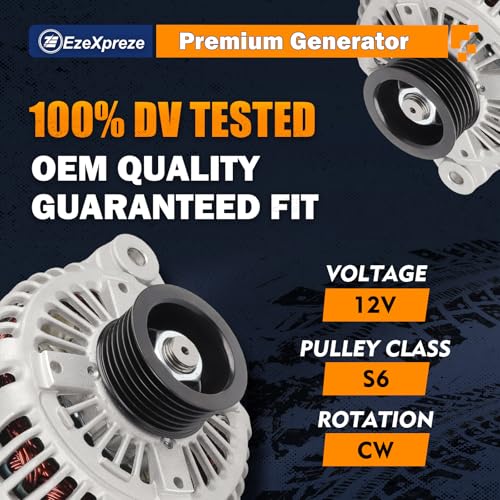 Image of Ezexpreze 11191 New Alternator Replacement For 2006-2012 Kia Hyundai 3.3 3.8L,06-11 Azera,06-10 Santa Fe Sonata, 07-10 Entourage Veracruz, 07-09 Kia Sorento, 06-09 Sedona, 10-11 Borrego, V6