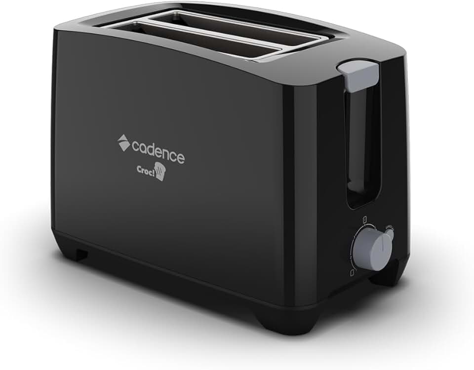 Torradeira Preta Croc! Cadence - 127V