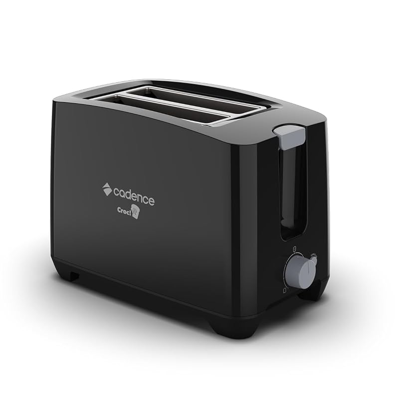 Torradeira Preta Croc! Cadence - 127V