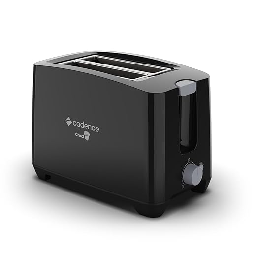 Torradeira Preta Croc! Cadence - 127V